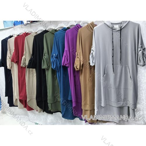 Tunika / Bluse Langarm Damen Oversized (3XL / 4XL ONE SIZE) ITALIAN FASHION IMWQ2191650