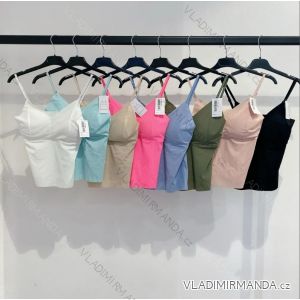 Langes Chiffon-Kurzarmkleid für Damen (S/M ONE SIZE) ITALIAN FASHION IMWGS231048