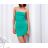 Langes Chiffon-Kurzarmkleid für Damen (S/M ONE SIZE) ITALIAN FASHION IMWGS231048