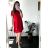 Kurzärmliges Sommerkleid aus Baumwolle für Damen (S / M / L / XL ONE SIZE) ITALIAN FASHION IMD22472