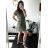 Kurzärmliges Sommerkleid aus Baumwolle für Damen (S / M / L / XL ONE SIZE) ITALIAN FASHION IMD22472