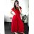 Langes Sommerkleid mit kurzen Ärmeln für Damen (Einheitsgröße S/M) ITALIAN FASHION IMD23430