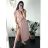 Langes Sommerkleid mit kurzen Ärmeln für Damen (Einheitsgröße S/M) ITALIAN FASHION IMD23430
