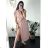 Langes Sommerkleid mit kurzen Ärmeln für Damen (Einheitsgröße S/M) ITALIAN FASHION IMD23430