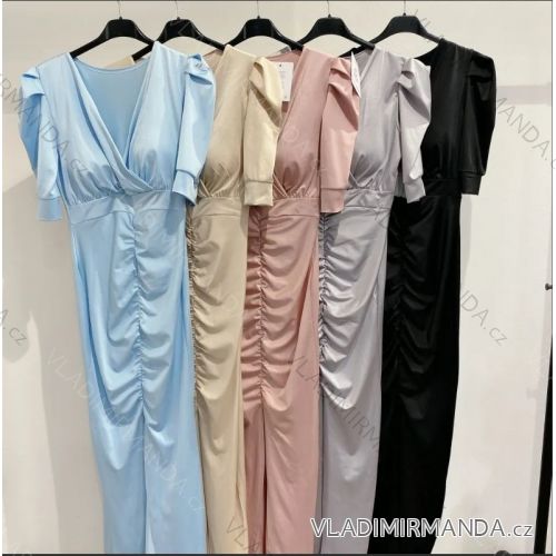 Langes trägerloses Pailletten-Partykleid für Damen (S/M EINHEITSGRÖSSE) ITALIAN FASHION IMPMD2360600