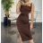 Langes trägerloses Pailletten-Partykleid für Damen (S/M EINHEITSGRÖSSE) ITALIAN FASHION IMPMD2360600