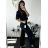 Damen Langarm Hoodie Kleid (S / M ONE SIZE) ITALIAN FASHION IMWA216095