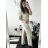 Damen Langarm Hoodie Kleid (S / M ONE SIZE) ITALIAN FASHION IMWA216095 -   weiß -   M / L
