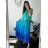 Damen Langarmkleid Plus Size (XL / 2XL / 3XL ONE SIZE) POLISH FASHION PMLT22003 XL/2XL Farbe siehe Foto