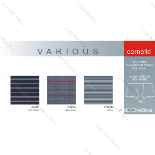 Boxers Männer verschiedene neue Modell (s-2xl) CORNETTE VARIOUS-238