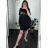 Langarm-Hemdkleid für Damen (Einheitsgröße S/M/L) ITALIAN FASHION IMC22658