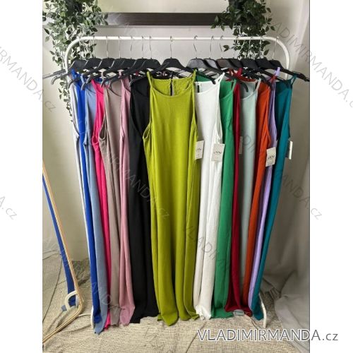 Langes, elegantes, ärmelloses Carmen-Kleid für Damen (S/M, Einheitsgröße) ITALIAN FASHION IMPLP2373014065