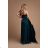 Langes, elegantes Party-Langarmkleid für Damen (S-XL) FRENCH FASHION FMPEL23CECILE -   modrá petrolejová -   M