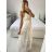 Langes trägerloses Sommerkleid im Boho-Stil für Damen (Einheitsgröße S/M) ITALIAN FASHION IMPEM2325889 S / M weiß