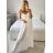 Šaty letní na ramínka dámské (S/M ONE SIZE) ITALSKÁ MÓDA IMPBB22B21841 S / M weiß