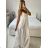Šaty letní na ramínka dámské (S/M ONE SIZE) ITALSKÁ MÓDA IMPBB22B21841 S / M weiß