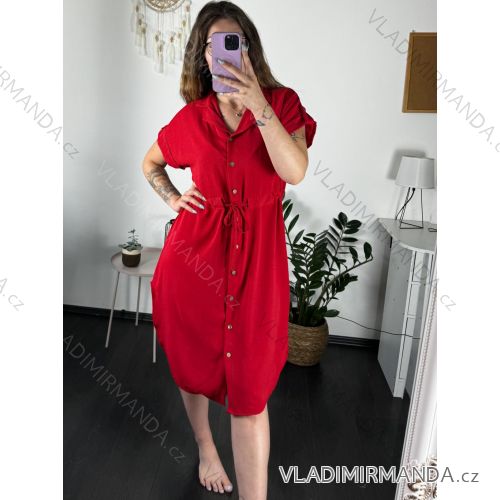 Shirt verlängert 3/4 Langarm Damen (L/XL/2XL ONE SIZE) ITALIAN FASHION IM423025