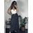 Sommerkleid Carmen aus Musselin für Damen (Einheitsgröße S/M) ITALIAN FASHION IMWE231506