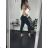 Damenhose mit langen Taschen (S/M EINHEITSGRÖSSE) ITALIAN FASHION IMWKK232876 schwarz M / L