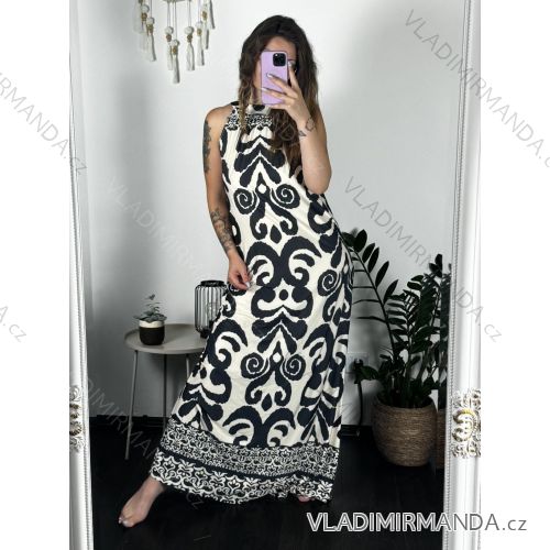 Ärmelloses langes Sommerkleid von Icecool für Damen (Einheitsgröße S/M/L) ITALIAN FASHION IMM24M2942