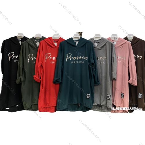 Ärmellose Jacke mit langen Ärmeln (uni sl) ITALIENISCHE Mode IMC17326