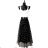 Langärmeliges Sommerkleid für Damen (Einheitsgröße S/M) ITALIAN FASHION IMPES238990 schwarz S / M