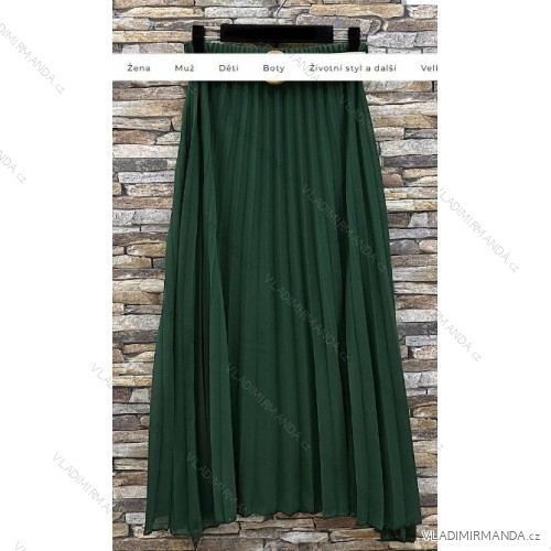 Langärmeliges Sommerkleid für Damen (Einheitsgröße S/M) ITALIAN FASHION IMPES238990 Smaragdgrün S / M