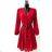 Langärmeliges Sommerkleid für Damen (Einheitsgröße S/M) ITALIAN FASHION IMPES238990 rot S / M