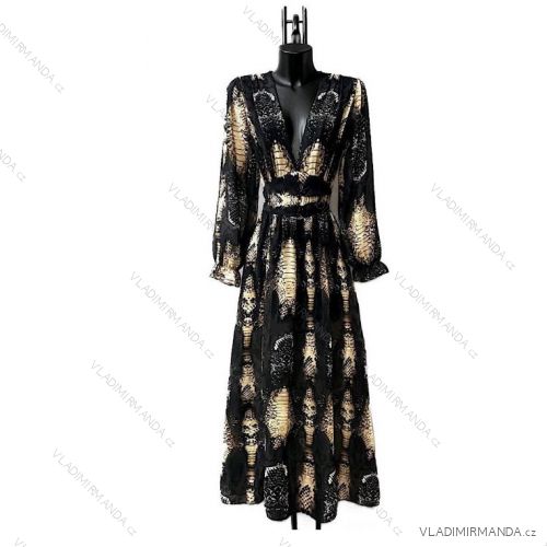 Langärmeliges Sommerkleid für Damen (Einheitsgröße S/M) ITALIAN FASHION IMPES238990