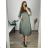 Freizeitkleid Baumwolle 3/4-Ärmel Damen Übergröße (40-50) POLISH FASHION PMF24MARGARITA