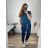 Damen Warmes Langarmkleid (L / XL ONE SIZE) ITALIAN FASHION IM421MIA -   dunkelblau -   XL/2XL