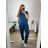 Damen Warmes Langarmkleid (L / XL ONE SIZE) ITALIAN FASHION IM421MIA