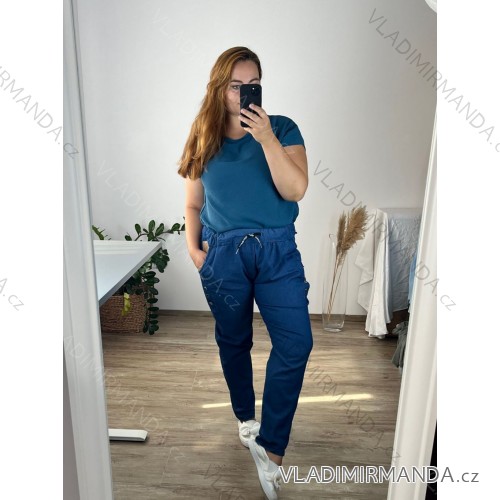 Damen Warmes Langarmkleid (L / XL ONE SIZE) ITALIAN FASHION IM421MIA -   dunkelblau -   2XL / 3XL