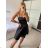 Elegantes Damen-Partykleid mit langen Ärmeln (S/M ONE SIZE) ITALIAN FASHION IM322282