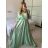 Langes glitzerndes Langarm-Partykleid für Damen (Einheitsgröße S/M) ITALIAN FASHION IMPBB2315162