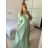 Langes glitzerndes Langarm-Partykleid für Damen (Einheitsgröße S/M) ITALIAN FASHION IMPBB2315162