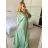 Langes glitzerndes Langarm-Partykleid für Damen (Einheitsgröße S/M) ITALIAN FASHION IMPBB2315162