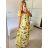 Sommer-Carmen-Langkleid für Damen SANTORINI (S/M EINHEITSGRÖSSE) ITALIAN FASHION IMPBB2323598