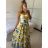 Langes Sommerkleid mit Trägern für Damen (S/M ONE SIZE) ITALIAN FASHION IMPBB23B23745