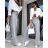 Elegantes langärmliges Kleid mit Gürtel für Damen (Einheitsgröße S/M) ITALIAN FASHION IMM23UN6139