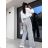 Elegantes langärmliges Kleid mit Gürtel für Damen (Einheitsgröße S/M) ITALIAN FASHION IMM23UN6139