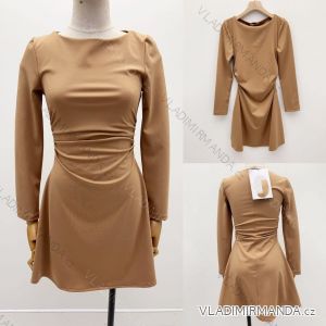 Elegantes Damenkleid mit langen Ärmeln (Einheitsgröße S/M) ITALIAN FASHION IMM24M35205