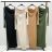 Elegantes langärmliges Kleid mit Gürtel für Damen (Einheitsgröße S/M) ITALIAN FASHION IMM23UN6139