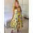 Langes Partykleid mit Riemchen für Damen (Einheitsgröße S/M) ITALIAN FASHION IMM235602