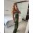 Langer eleganter Damen-Overall mit Trägern (S/M EINHEITSGRÖSSE) ITALIAN FASHION IM7235230 S/M Smaragd