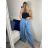 Elegante lange Damenhose (UNI S-L) ITALIAN FASHION IMD20251 M / L dunkelblau