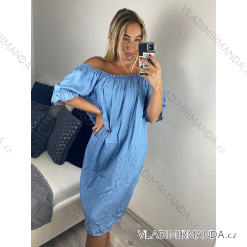 Langärmliges Tunika-Hemd (uni xl-3xl) ITALIENISCHE Mode IM720024 -   hellblau -   XL/2XL