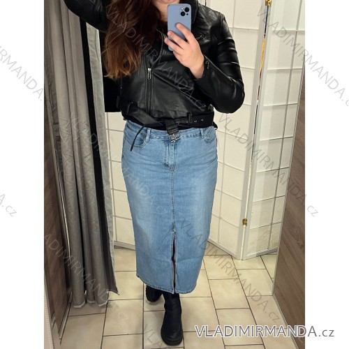 Damen Jeans lange Hosen (25-31) P.O.P. SIEBEN MA520T612 blauer Jeansstoff M