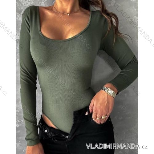 Kleid mit 3/4 Ärmeltasche für Damen (uni sl) ITALIAN Fashion IM3181746