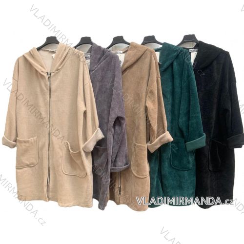 Ärmellose Jacke mit langen Ärmeln (uni sl) ITALIENISCHE Mode IMC17326